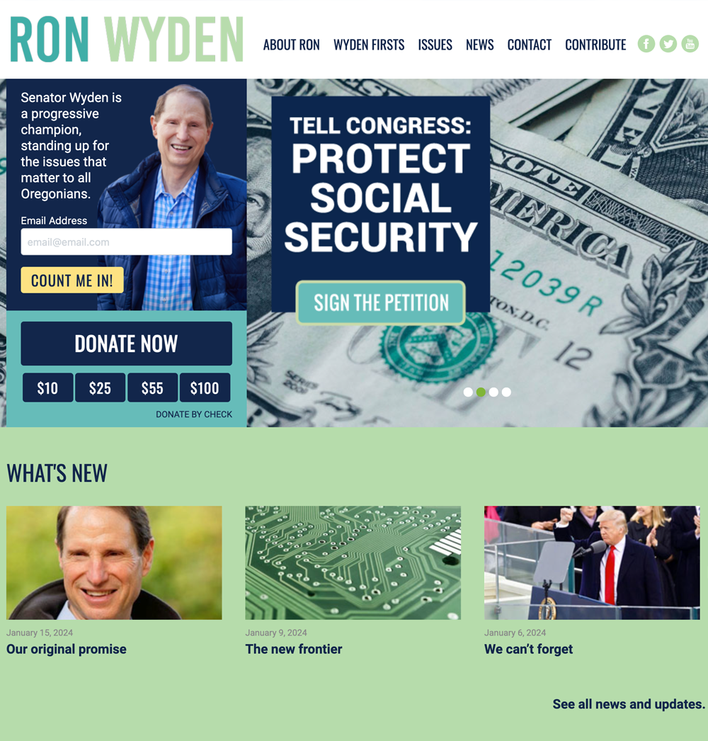 Ron Wyden for Senate